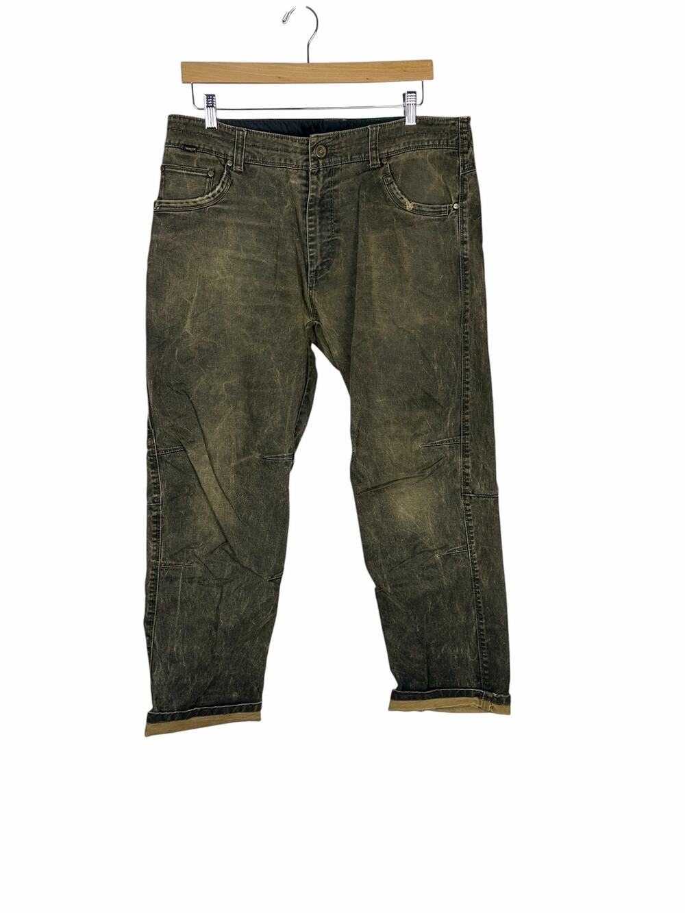 Kuhl Rydr Olive Canvas Pants Mens 36x30 Workwear Hiking Utility
